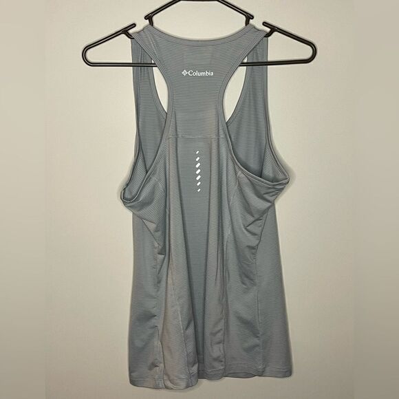 S23 Columbia Size Medium Racerback Striped Tank Top - Picture 2 of 4
